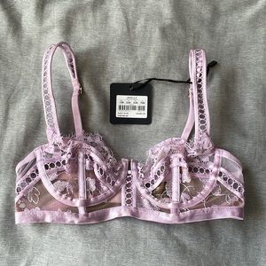 NWT Honey Birdette Molly Lilac Size 32B Bra
